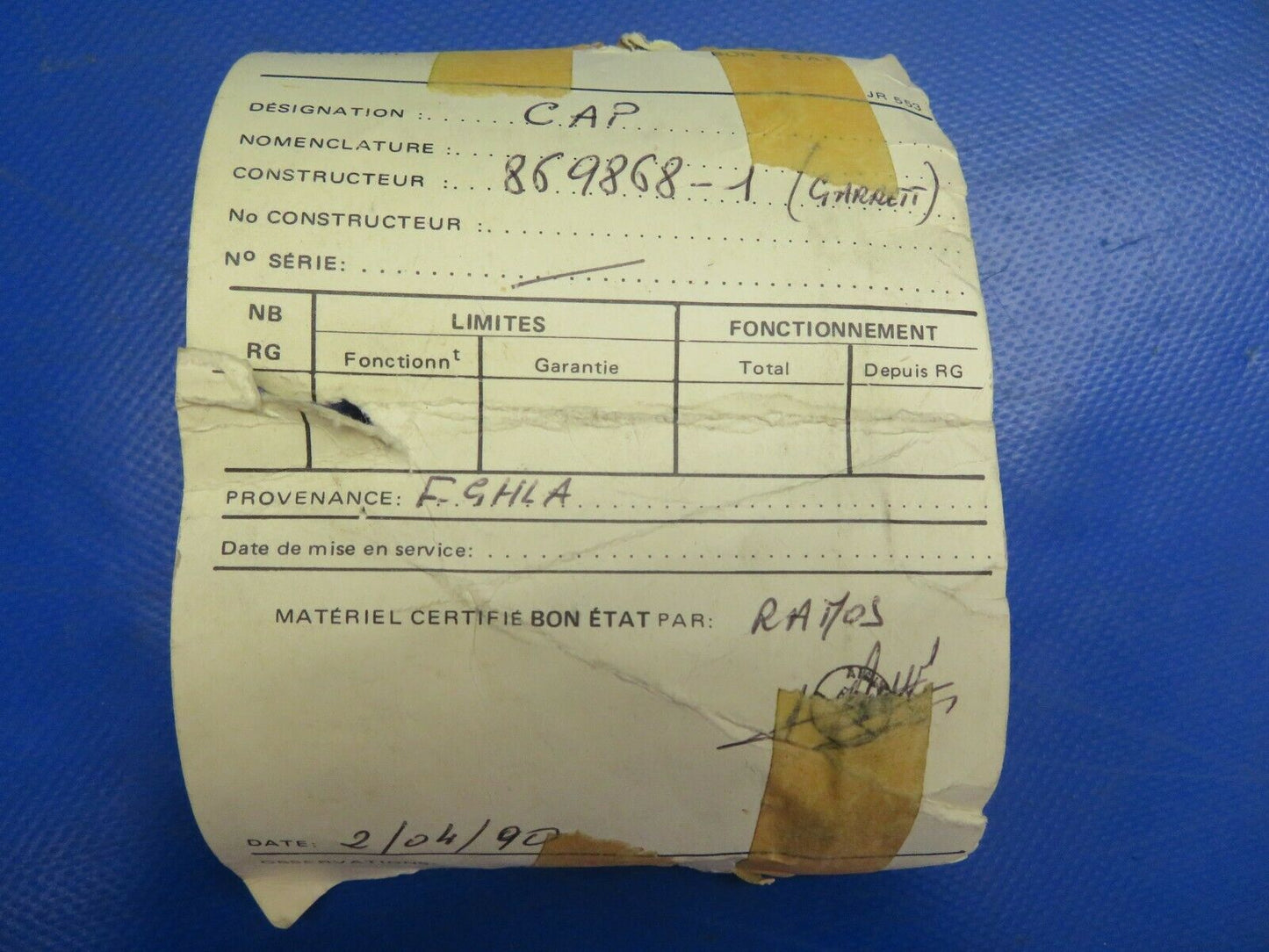 Twin Commander Garret Cap Oil Filter P/N 869868-1 (0720-767)