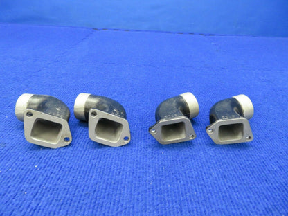 Continental A65, A75, A80 Intake Elbow LOT OF 4 P/N 4602, 3585 (0222-604)