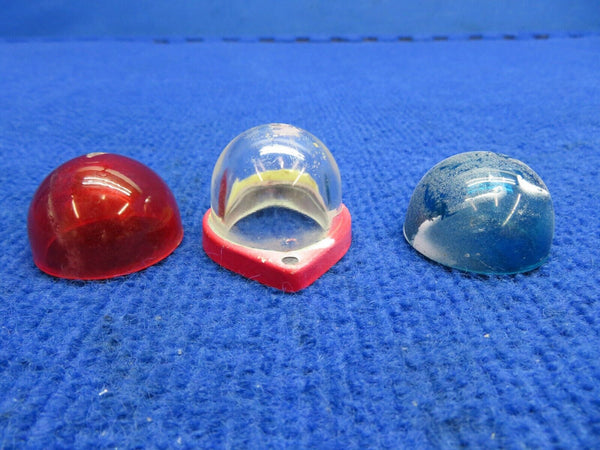 Nav Lens: Clear, Red & Green w/ Gaskets P/N 755-075 LOT (0822-578)