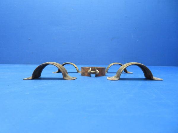 Beech B33 Debonair Exhaust Clamps P/N 186-8A, 35-950126 LOT (0923-617)