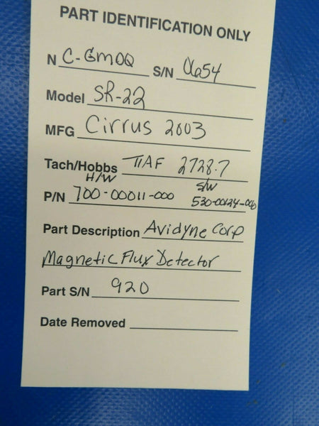 Avidyne Magnetic Flux Detector Missing Probe 700-00011-000 CORE/PARTS (0220-62)