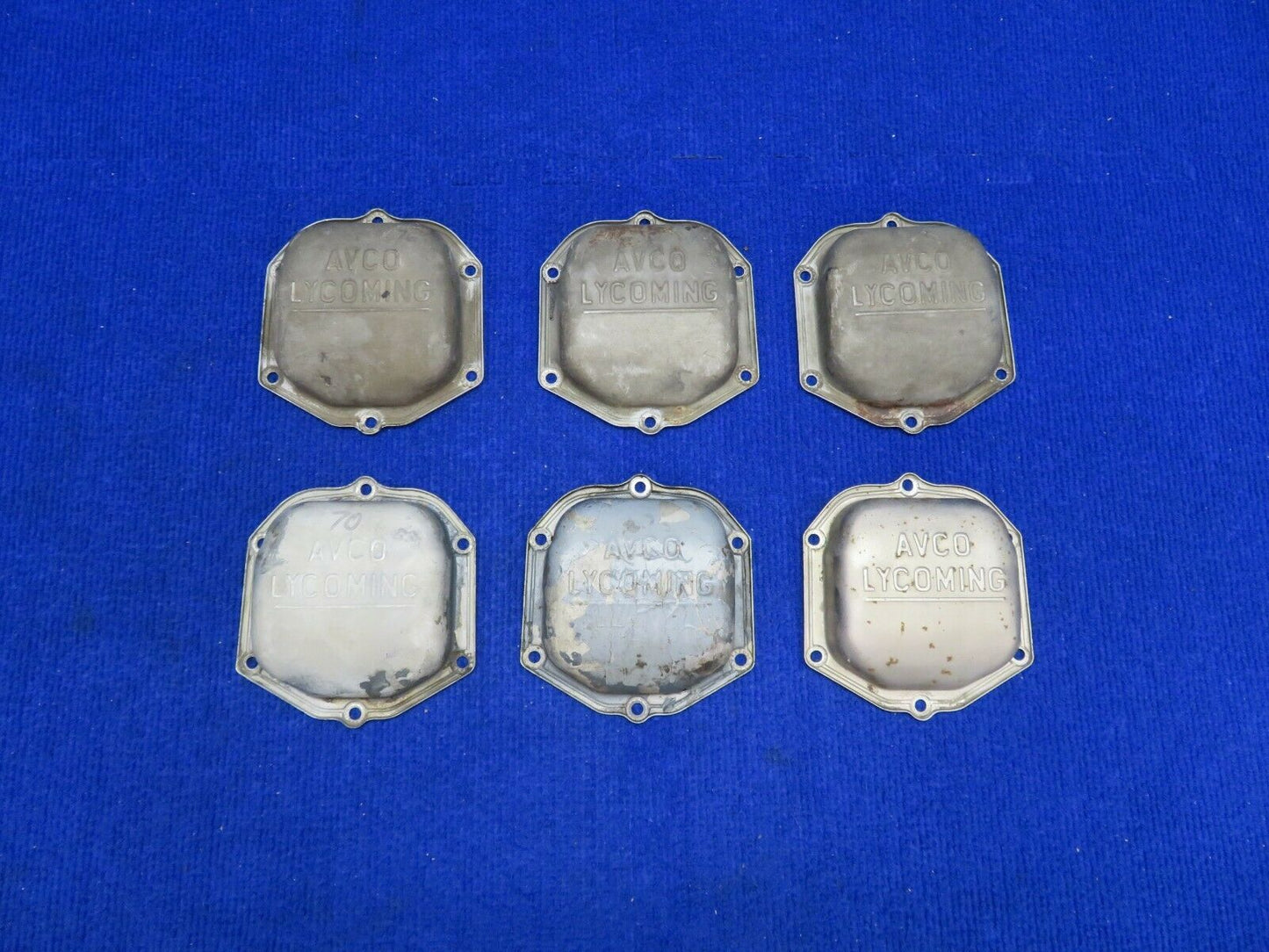 Avco Lycoming Rocker Valve Cover O235, O320, O360, O540 61247 LOT OF 6 (0222-619
