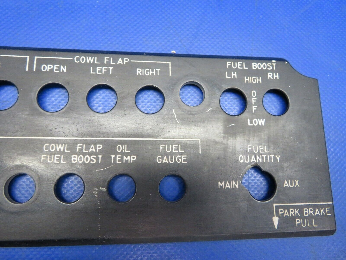 Beech Baron 95-B55 Panel Sub-Panel Edge Lit LH P/N 96-324034-1 (0620-605)