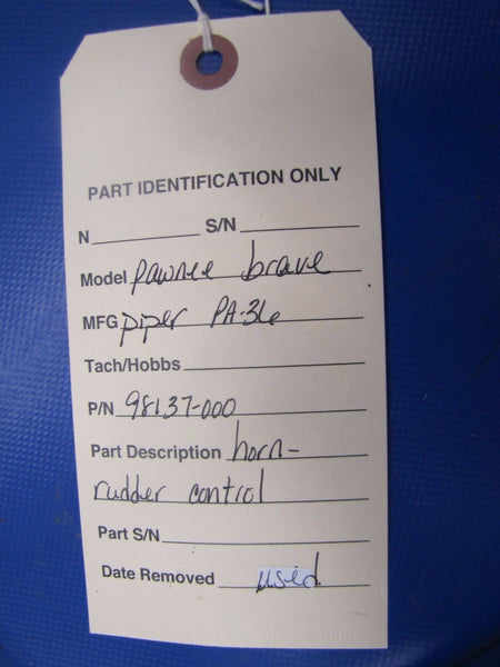 Piper Pawnee Brave Horn - Rudder Control P/N 98137-000 (0417-175)