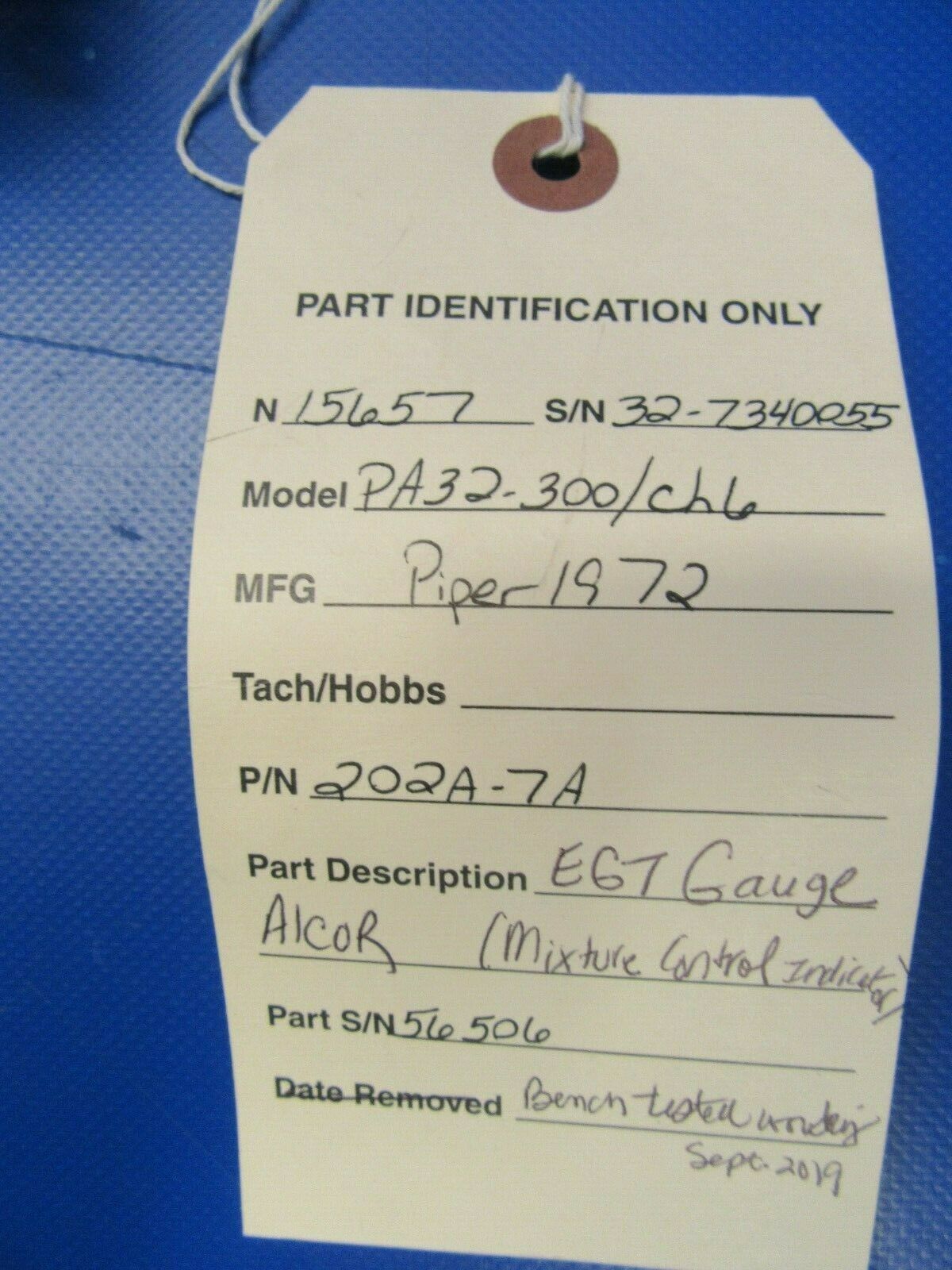 Alcor EGT Gauge Exhaust Gas Temperature Indicator 202A-7A (1019-19)