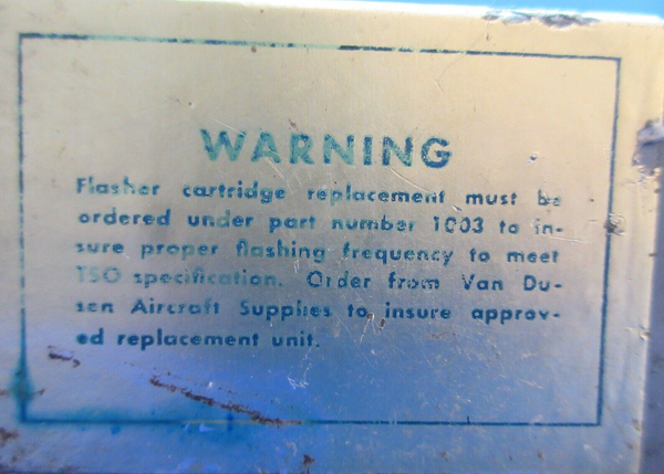 Cessna 310 Van Busen Blink-R Position Light Flasher 24V P/N G1-17485  (1023-831)