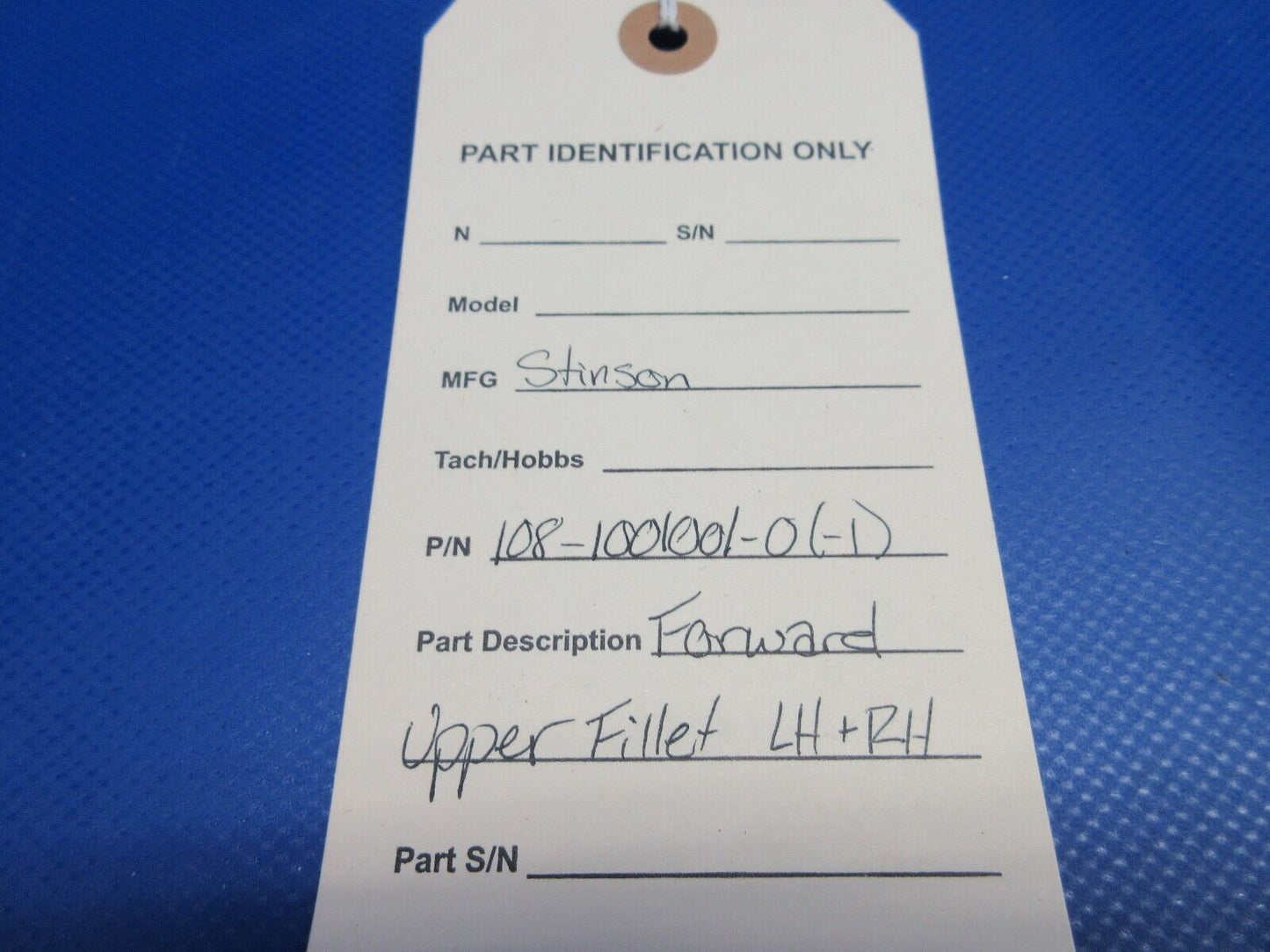 Stinson Forward Upper Fillet LH & RH P/N 108-1001001-0 (0224-1311)
