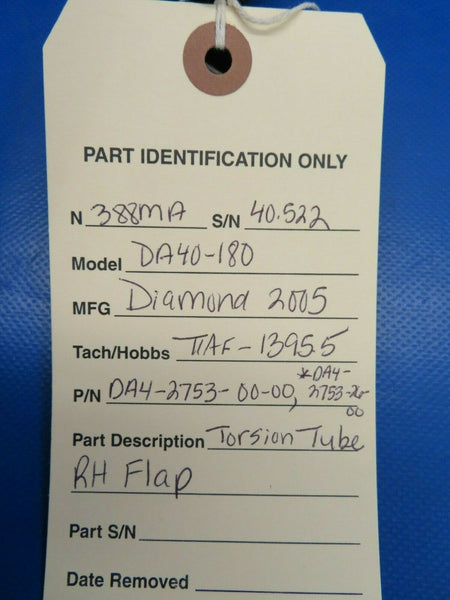 Diamond DA40-180 Torsion Tube Flap RH DA4-2753-26-00 (0120-363)