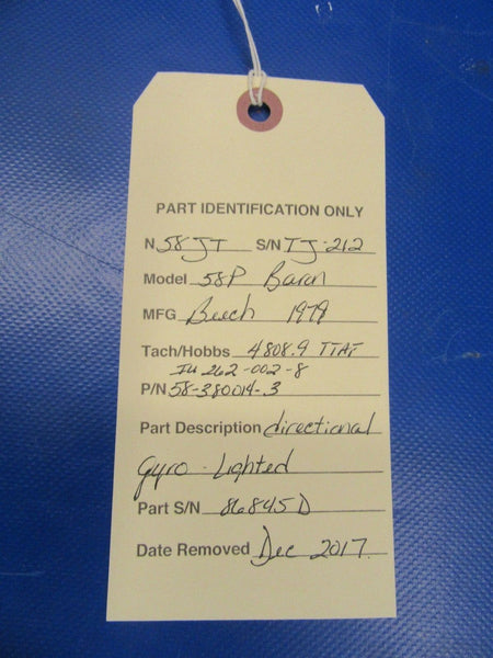Beech Baron 58P Edo-Aire Directional Gyro Lighted P/N 58-380014-3 (0218-186)