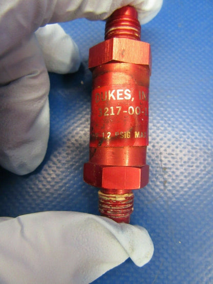 Duke's Check Valve P/N 3217-00-11 & 60-380003-5 (0219-232B)