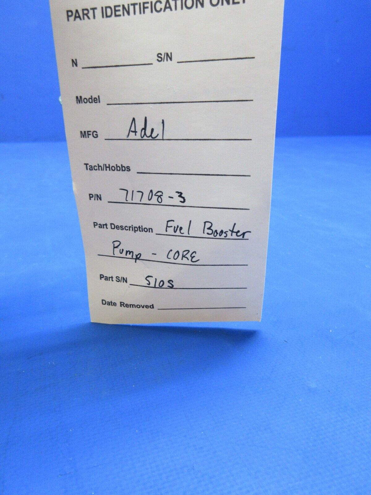 Adel Fuel Booster Pump 28V P/N 71599-1 CORE (1023-977)