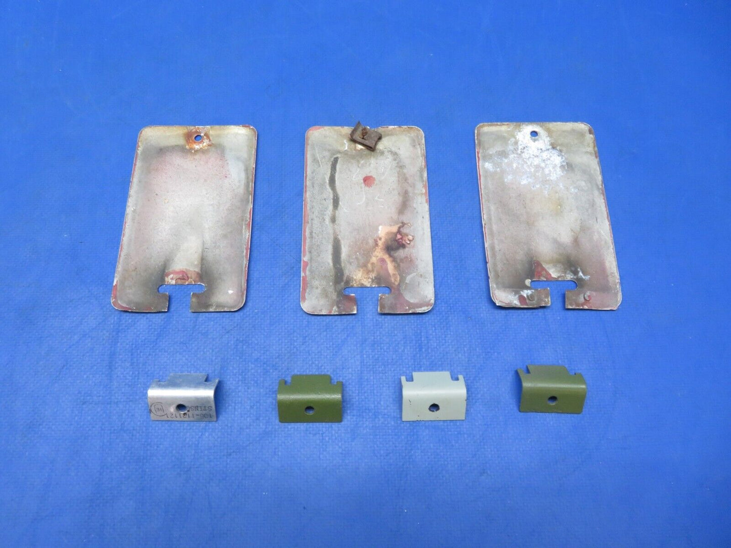 Stinson 108-1 Fuel Tank Strap Covers & Clips P/N 108-1101014 LOT (0823-517)