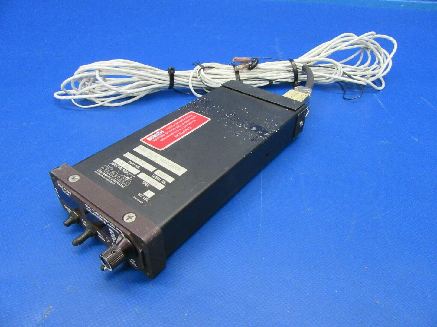 Shadin Digital Fuel Flow Indicator 14 / 28v P/N 912042T-D (1119-217)