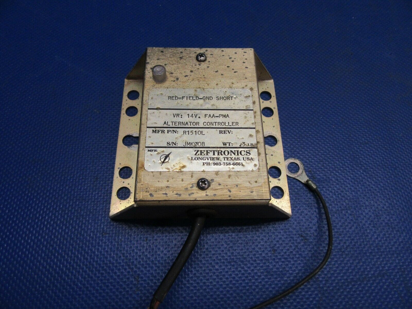 Mooney M20 Zeftronics Alternator Controller P/N R151DL (0921-339)