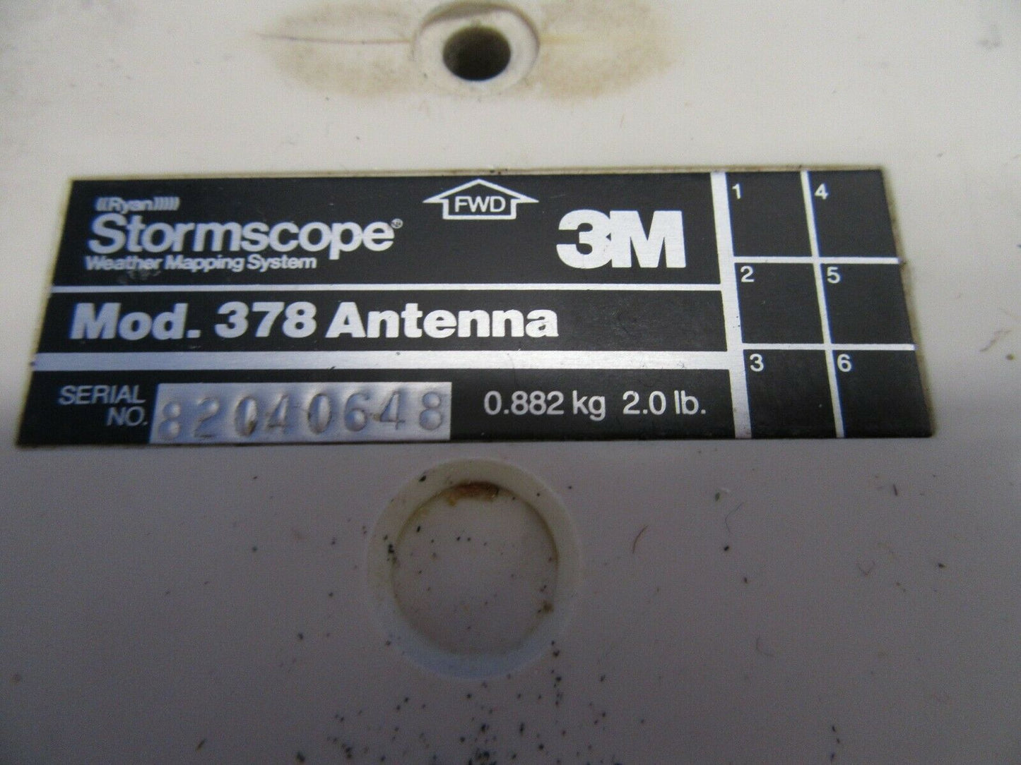 3M Stormscope Mod. 378 Antenna (0419-354)
