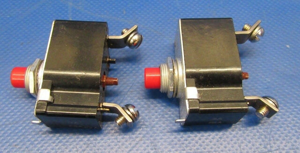 Klixon Circuit Breaker 2 Amp P6A, P7A, F8A Red Lot of 2 NOS (1218-233)