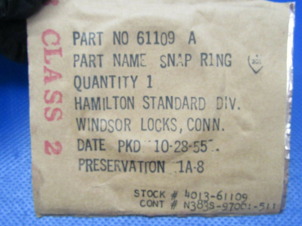 Hamilton Standard Propeller Snap Ring P/N 61109 LOT OF 2 (0419-47)