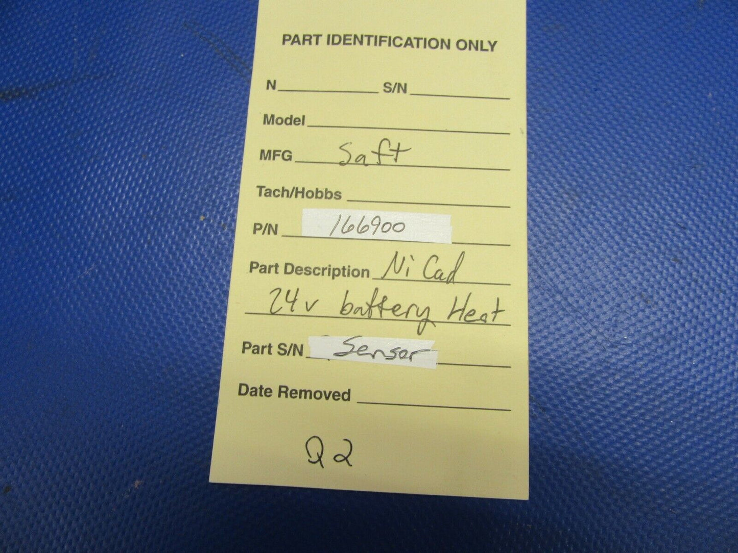 Saft Nicad 24V Battery Heat Sensor P/N 166900 (0621-487)