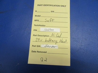 Saft Nicad 24V Battery Heat Sensor P/N 166900 (0621-487)