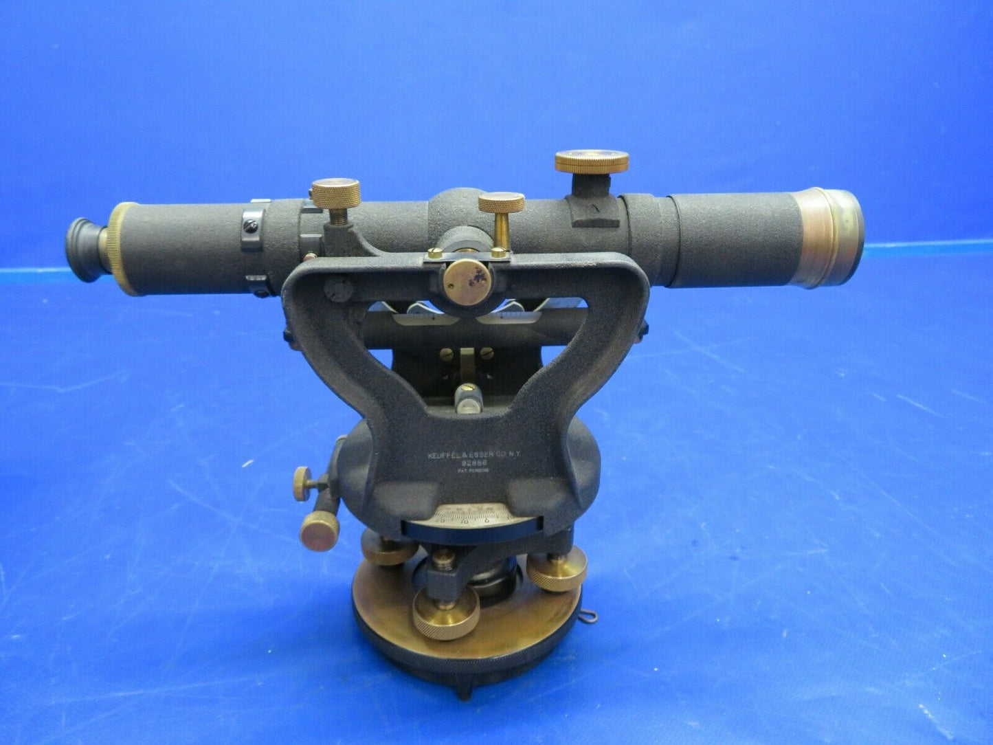 Vintage Keuffel & Esser Co. No. 5155 Surveyor's Scope w/ Tripod (0720-890)