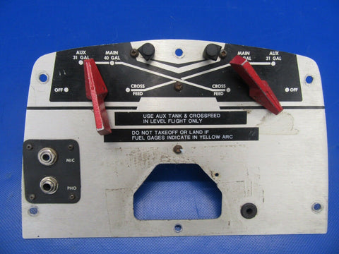 Beech B55-E55 Fuel Selector Panel P/N 96-920011-17 (0917-105)