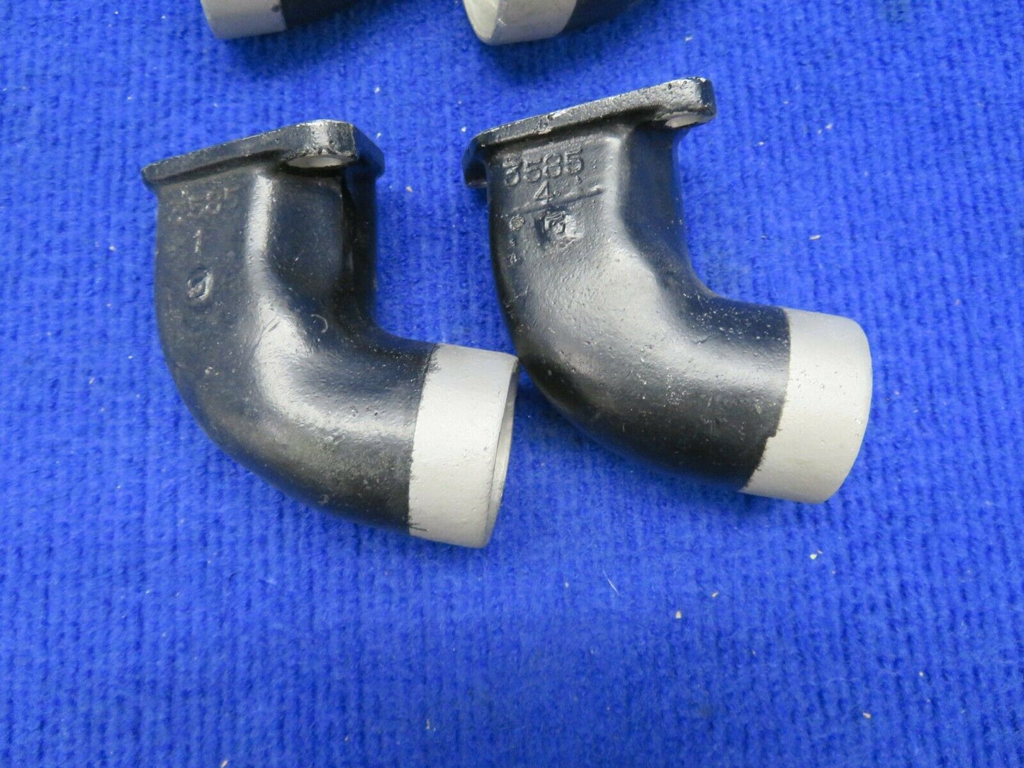 Continental A65, A75, A80 Intake Elbow LOT OF 4 P/N 4602, 3585 (0222-604)