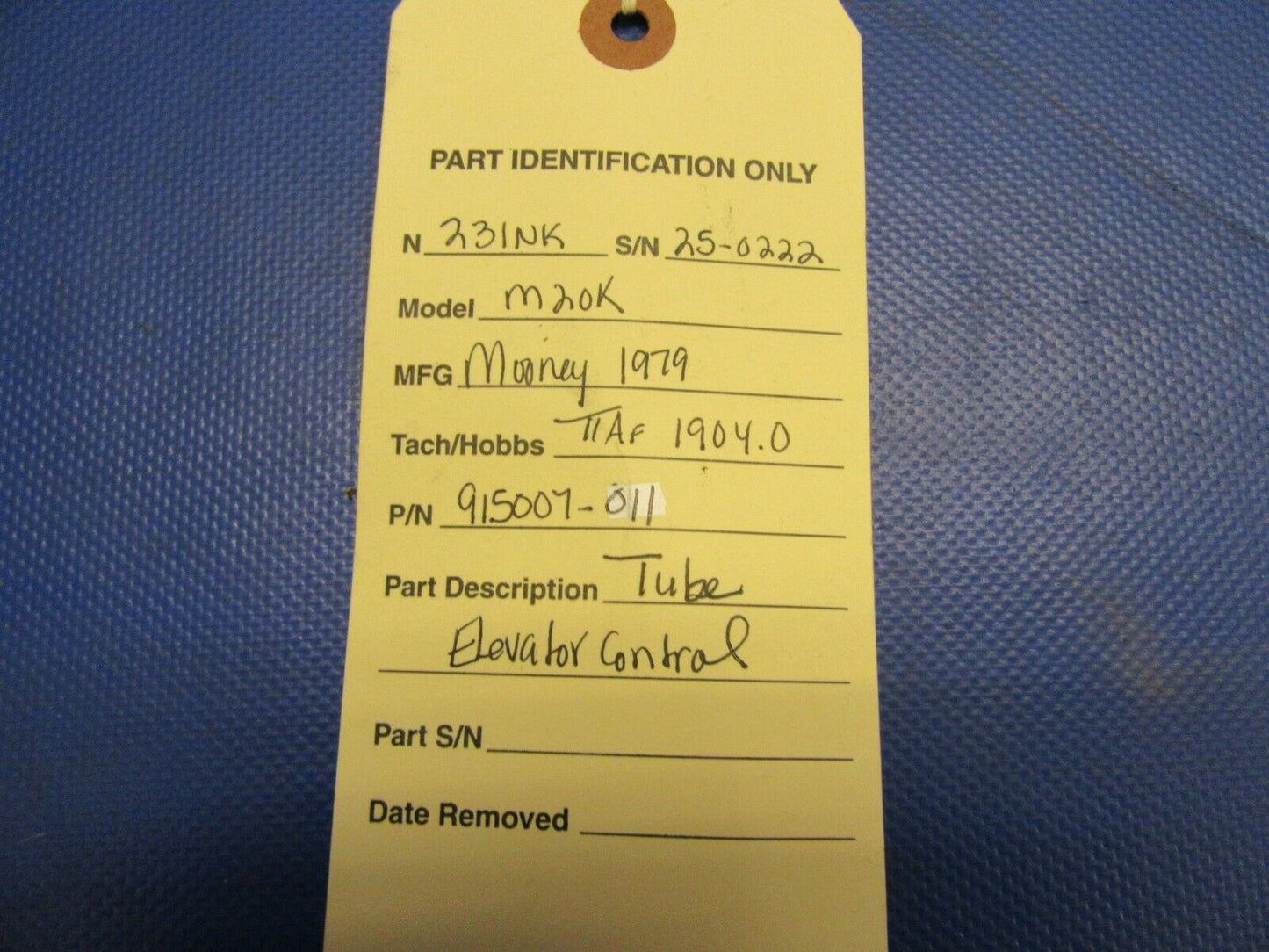 Mooney M20 / M20K Tube Elevator Control P/N 915007-011 (0721-569)