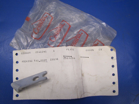 Cessna 170 Plate Left Lock Brake Master Cylinder P/N 0541141-1 NOS (0417-246)