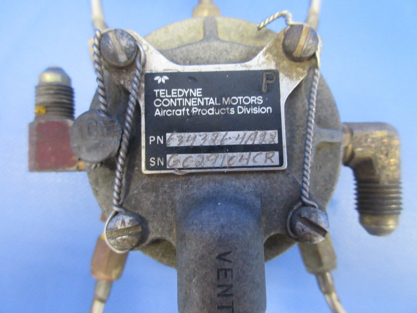 Continental Fuel Divider with Lines P/N 634326-4A22 CORE (0224-1003)