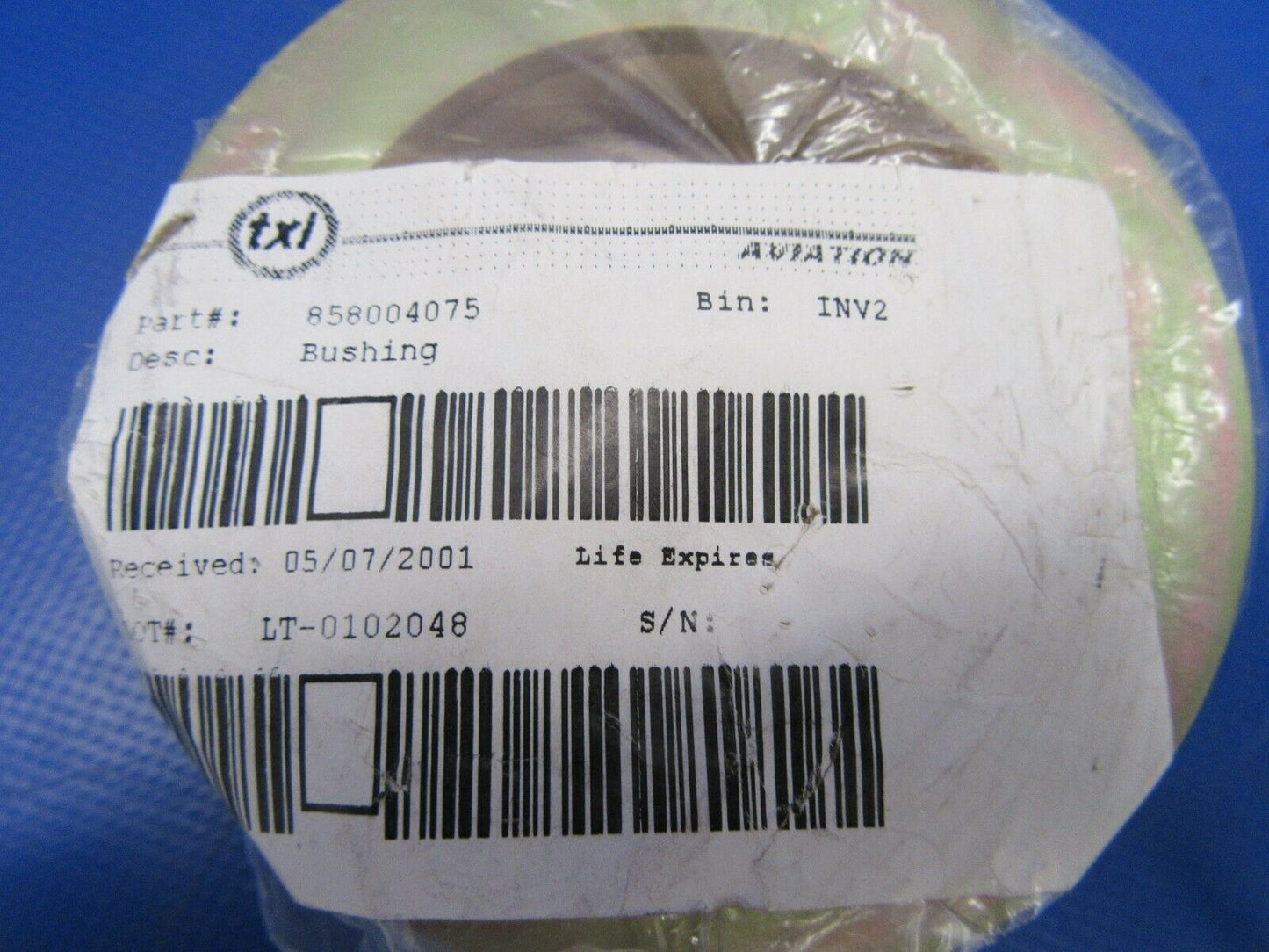 Bombardier Lear Bushing P/N 858004075 NOS (0419-178)