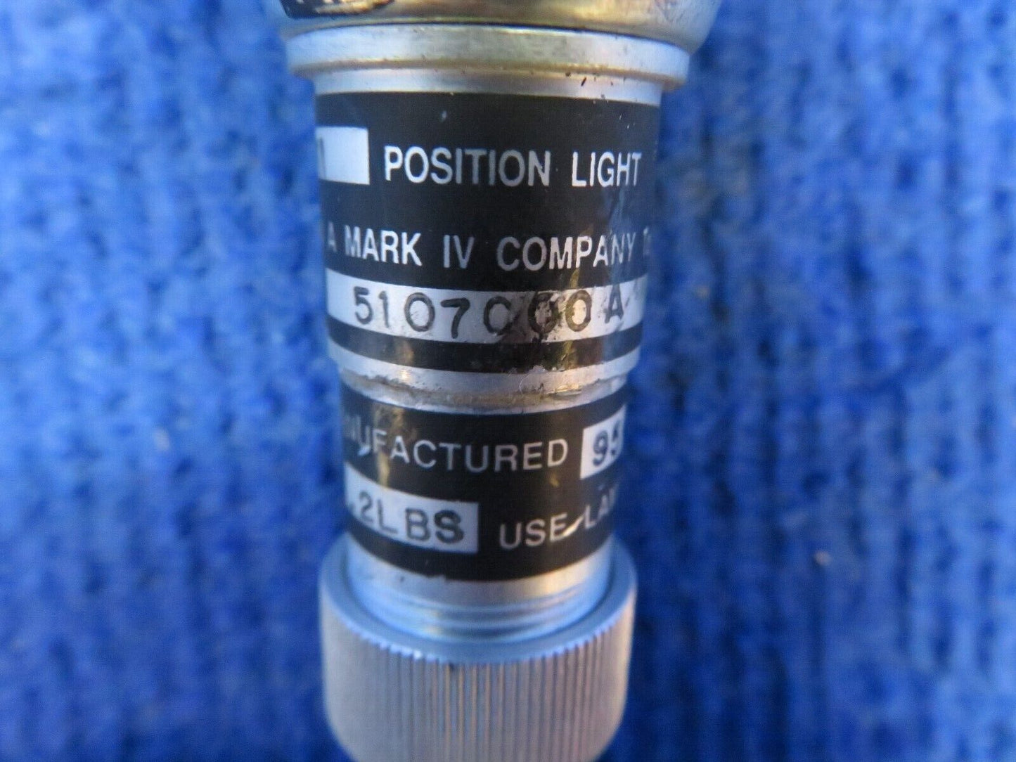 Glar-Ban / Cessna Type III Position Light Base P/N 5107C00A NOS (0722-613)