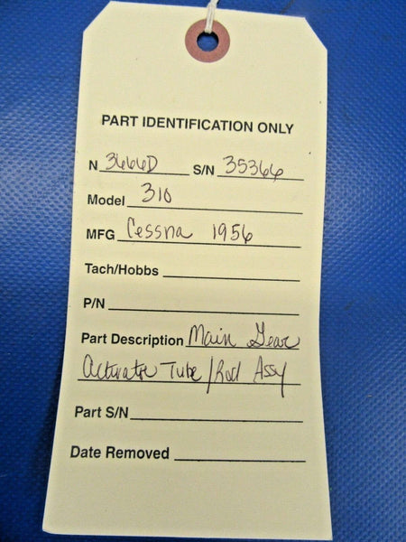 Cessna 310 Man Gear Actuator Rod / Tube Assy 21-1/2" (0119-92)