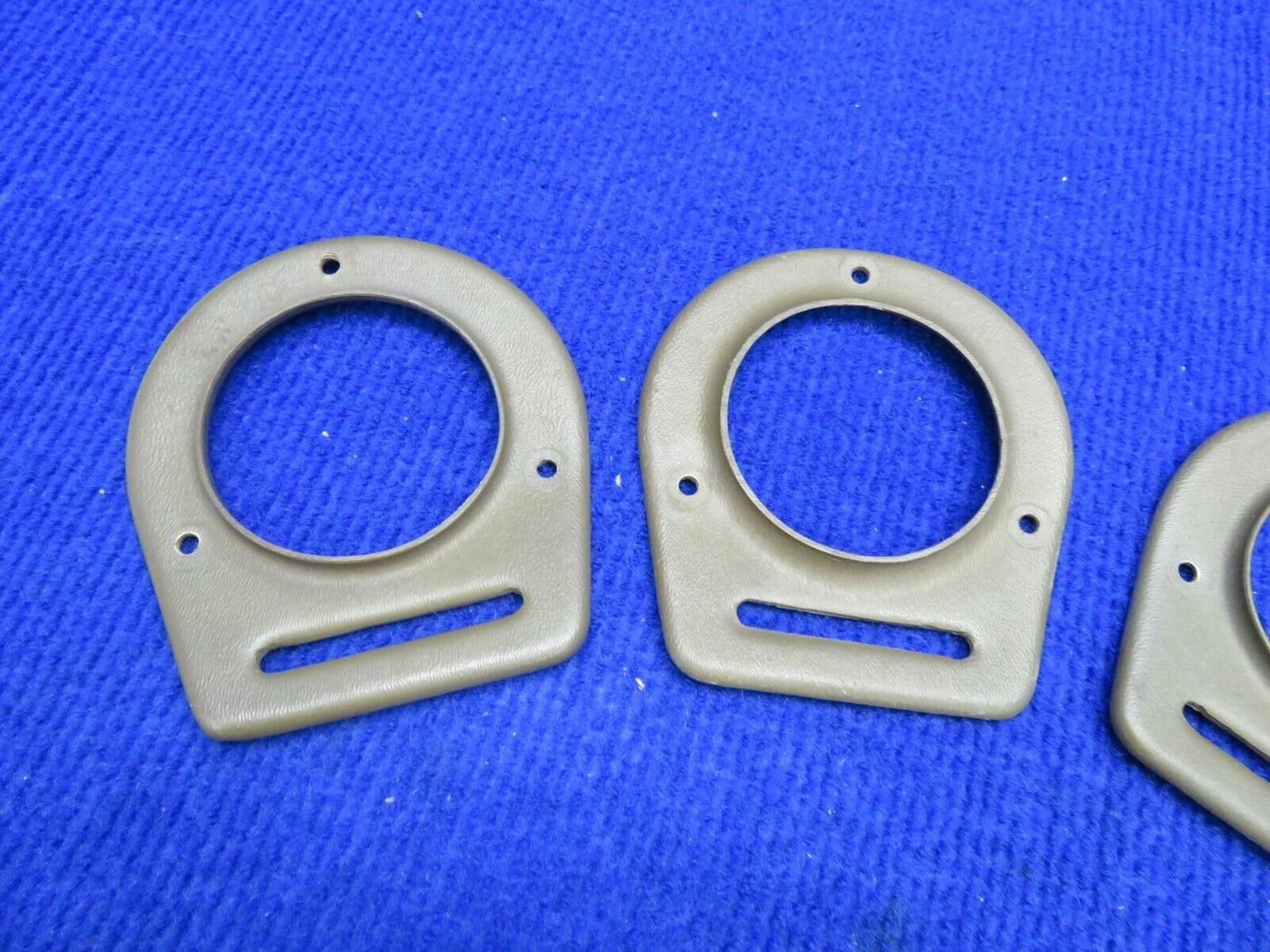 Piper Cover Assembly Air Vent Flange Olive Tone P/N 65735-19 LOT OF 4 (0222-388)