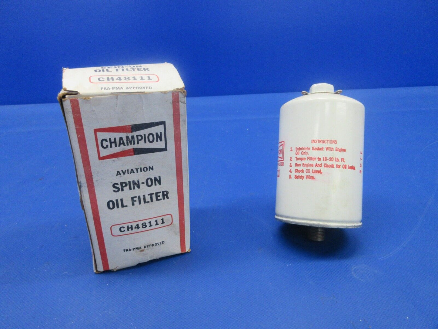 Champion Spin-On Oil Filter LOT OF 3 P/N CH48104, CH48111 NOS (0224-619)