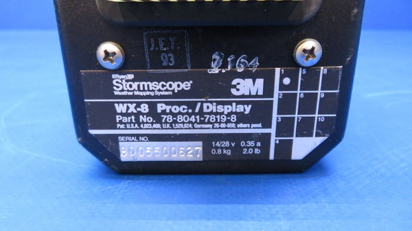 3M Stormscope WX-8 14/28V P/N 78-8041-7819-8 (0523-806)
