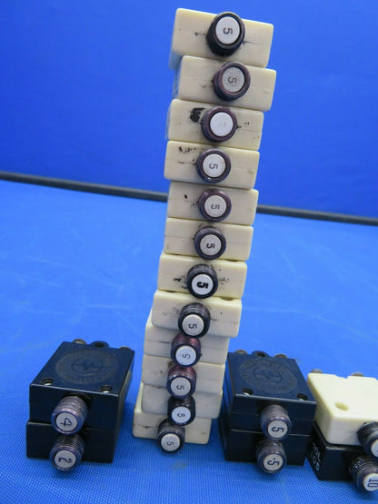 Rockwell Commander Assorted Circuit Breakers LOT OF 23 (1120-06)