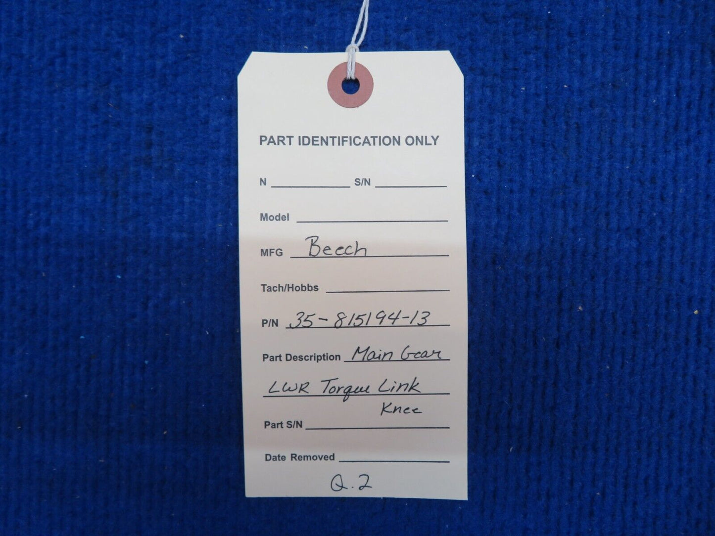 Beech Main Gear LWR Torque Link Knee P/N 35-815194-13 (0722-657)