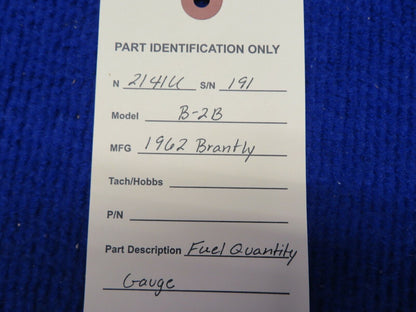 Brantly B-2B Fuel Quantity Gauge (0222-288)