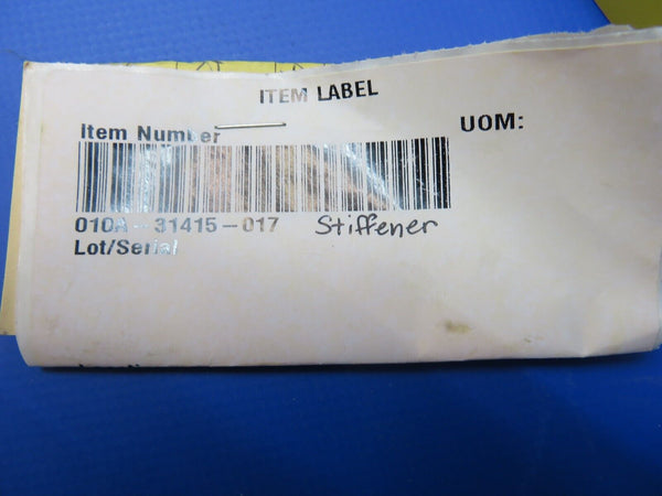 Beech Support Stiffener P/N 010A-31415-017 NOS (1022-311)