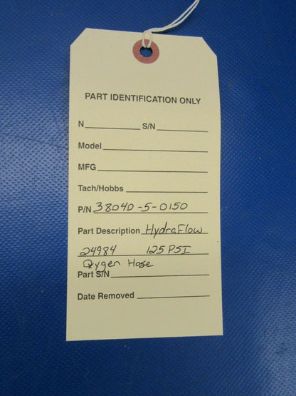 Hydraflow 24984 Oxygen Hose P/N 38040-5-0150 NOS (0419-432)