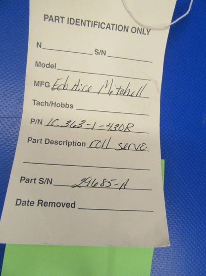 Edo-Aire Mitchell Roll Servo P/N 1C363-1-430R PARTS ONLY (0918-110)