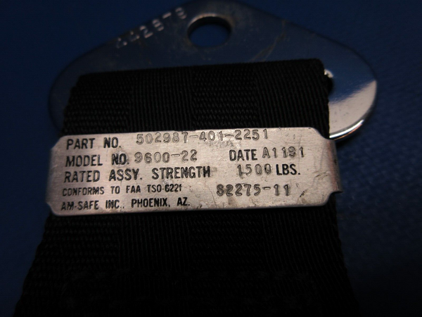 Cessna 310 / 310I Seat Belt w/ Shoulder Harness Assy 502987-401-2251 (0923-948)