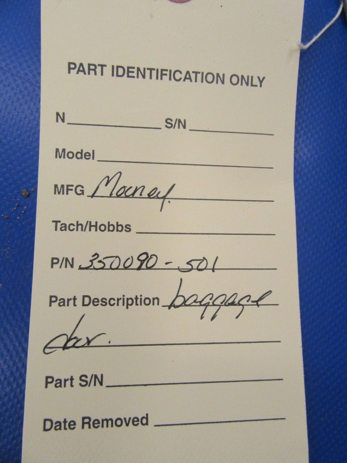 Mooney Baggage Door P/N 350090-501 (0918-65)