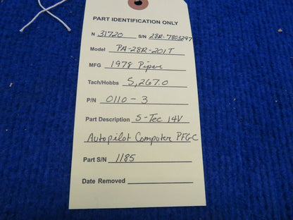S-Tec 14V Autopilot Computer PFGC P/N 0110-3 (0222-668)