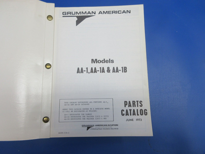 Grumman American AA1, AA1A, AA1B Parts Catalog (0124-1346)
