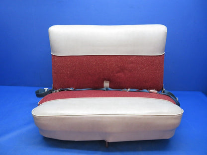 Early Cessna 172 Rear Bench Seat Assy w/ Seat belts P/N 0500103-74 (0823-459)