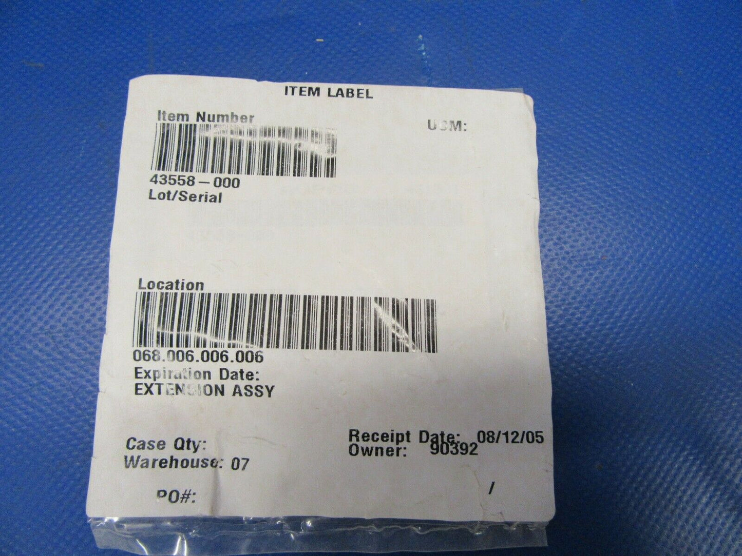 Piper Navajo Extension Cowl Flap actuator Arm P/N 43558-000 NOS (0419-451)