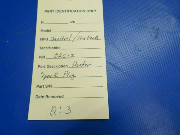Janitrol / Hartzell Heater Ignitor Spark Plug P/N 02C12 (0720-702)