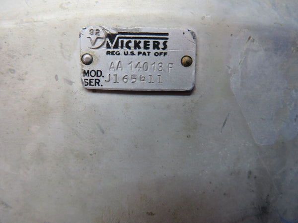 Vickers Hydraulic Accumulator P/N AA14013F (0922-14)