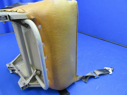 Mooney M20 M20G Pilot / Co-Pilot Seat P/N 140153-503 Leather & Tweed (0921-336)